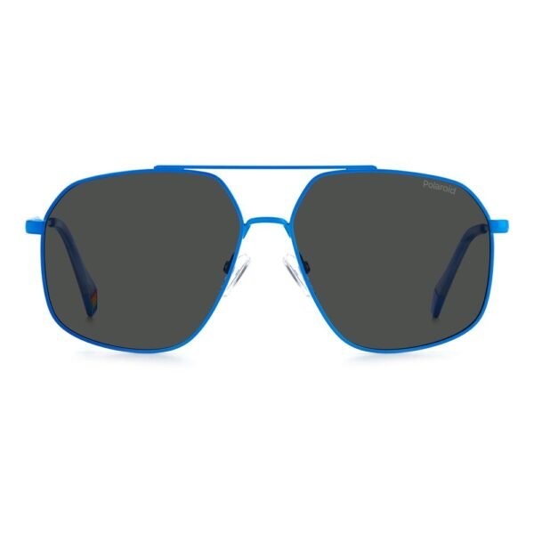 Polaroid Blue Stainless Steel Sunglasses - Image 2