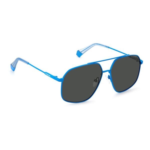Polaroid Blue Stainless Steel Sunglasses - Image 3