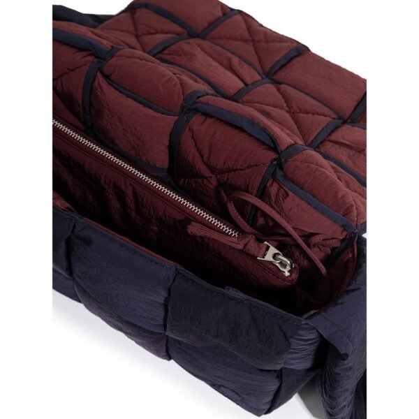 Bottega Veneta Navy Blue Nylon Bag - Image 5