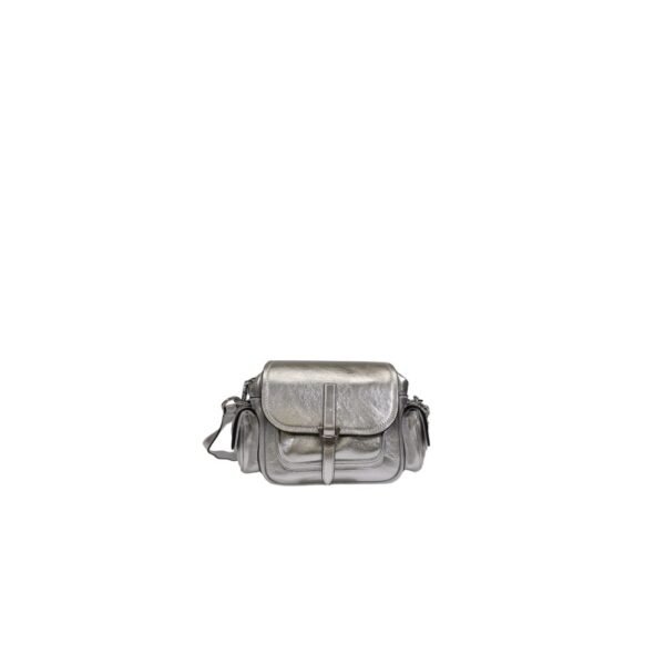 Coccinelle Silver Leather Handbag - Image 2