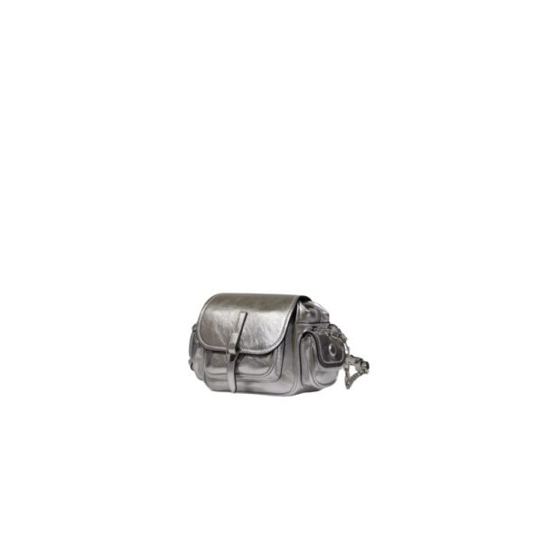 Coccinelle Silver Leather Handbag - Image 4