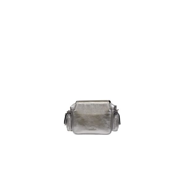Coccinelle Silver Leather Handbag - Image 5