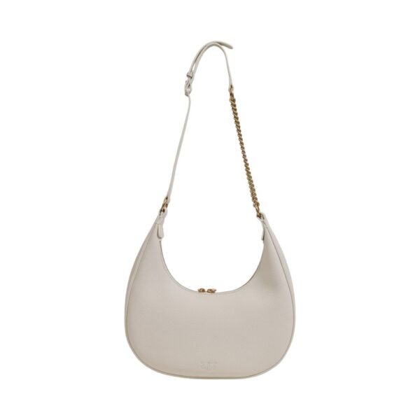 PINKO Women White Leather Handbag - Image 3