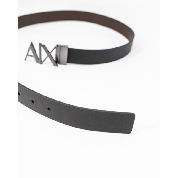 Armani Exchange Black Leather Belt - Image 3