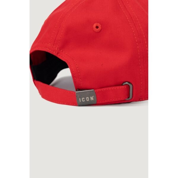 Icon Red Cotton Hats & Cap - Image 5