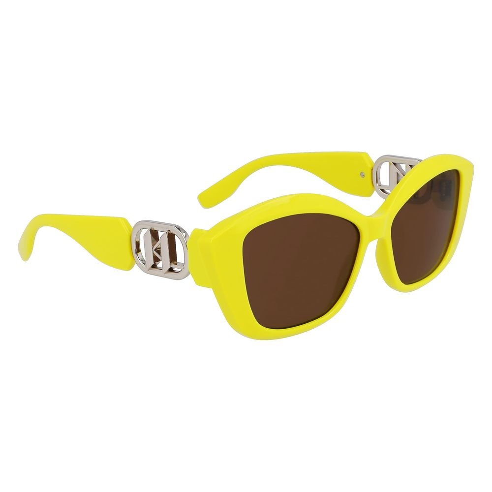 Karl Lagerfeld Yellow Injected Sunglasses - Image 3