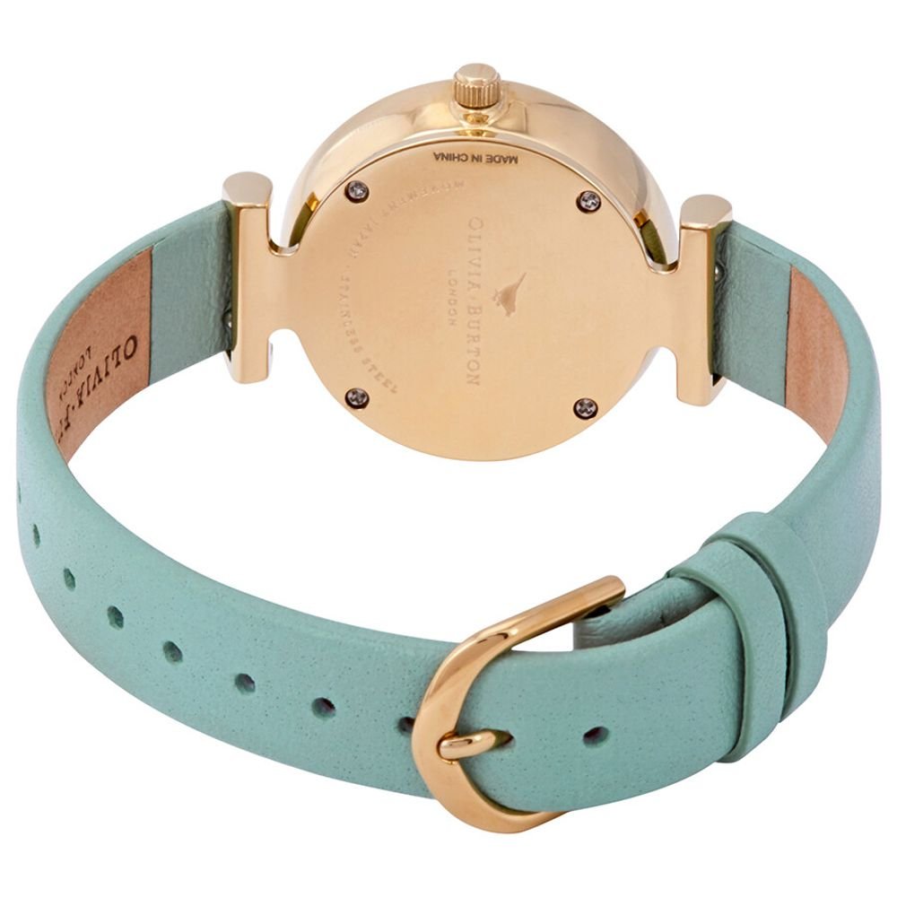 Olivia Burton Green Synthetic Leather Watch - Image 2