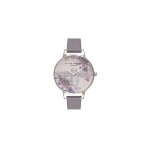 Olivia Burton Gray Synthetic Leather Watch