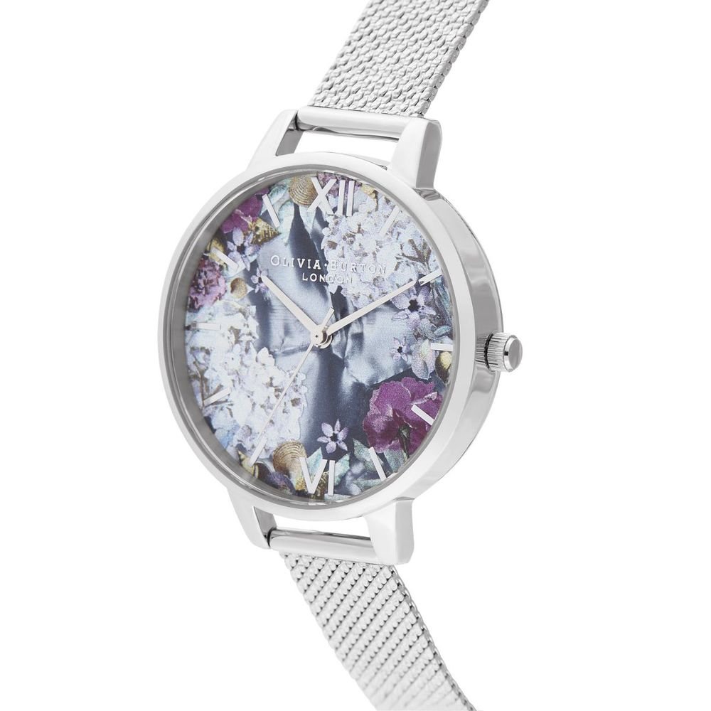 Olivia Burton Silver Steel Watch - Image 2