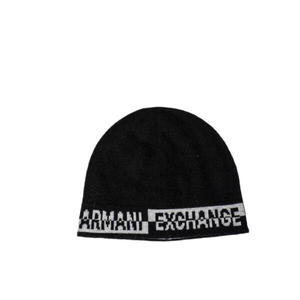 Armani Exchange Black Acrylic Scarf - Image 2