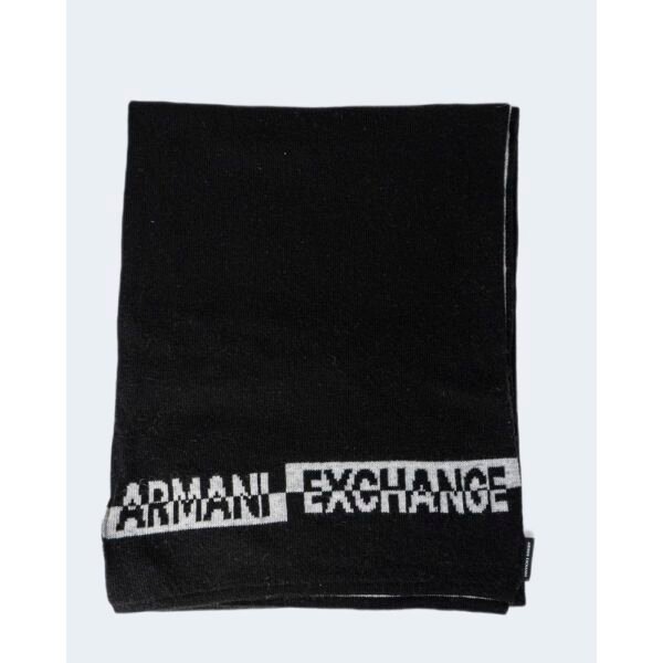 Armani Exchange Black Acrylic Scarf - Image 4