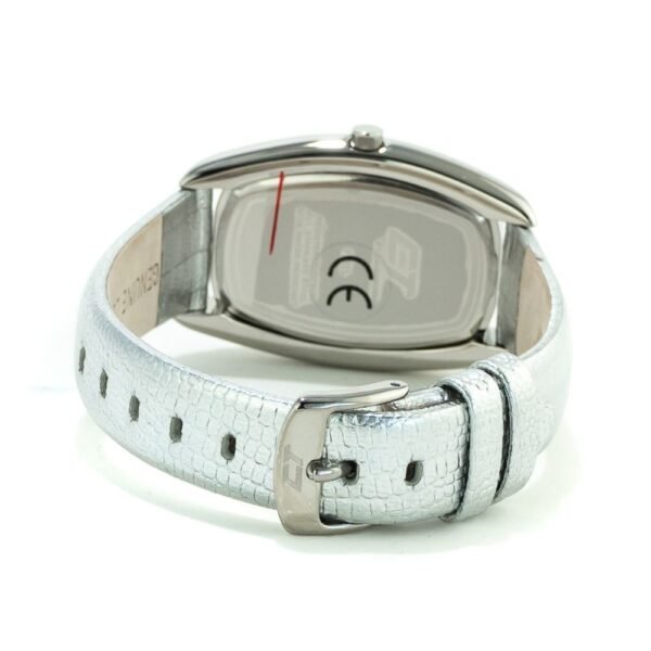 Chronotech Silver Leather Watch - Image 2