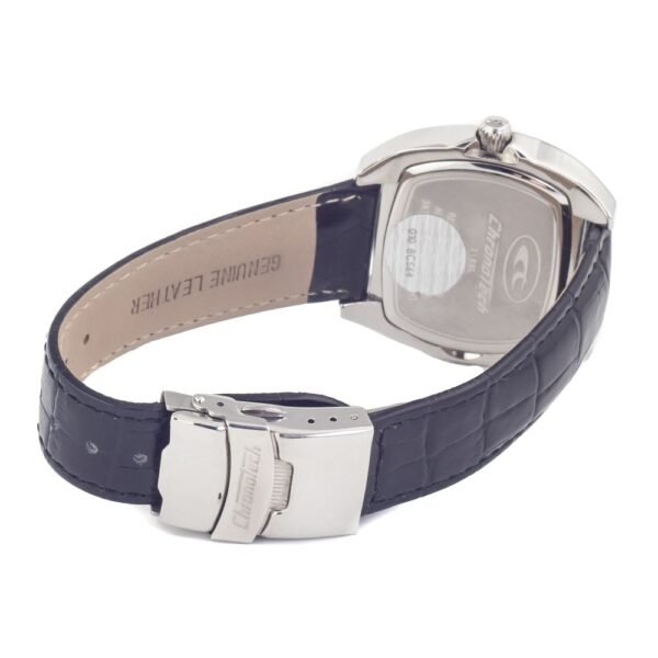 Chronotech Black Leather Watch - Image 2