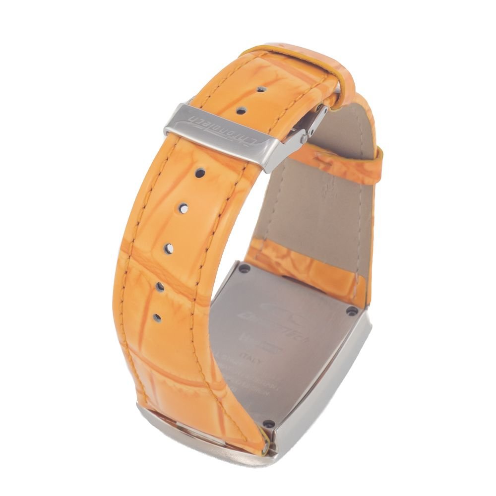 Chronotech Orange Leather Watch - Image 2