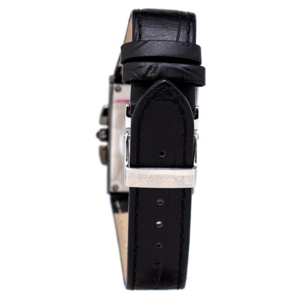 Chronotech Black Leather Watch - Image 2