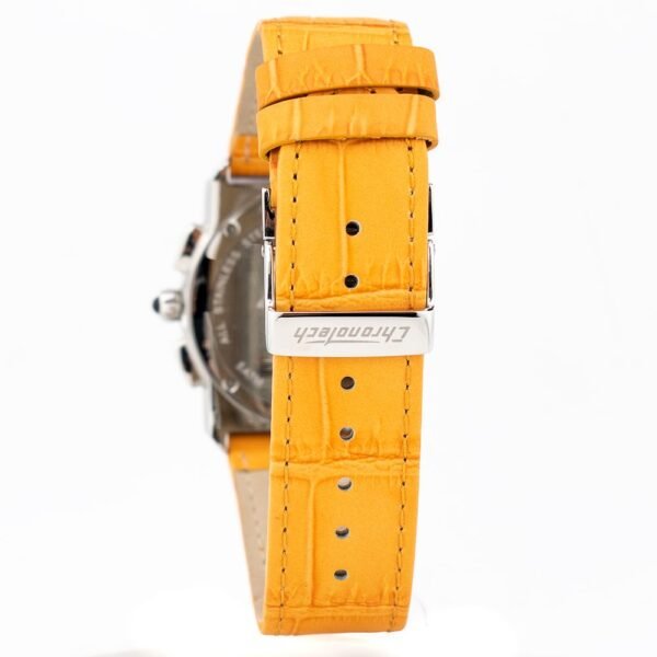 Chronotech Orange Leather Watch - Image 2