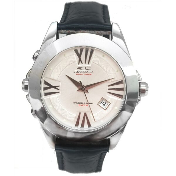 Chronotech Multicolor Leather Watch - Image 2