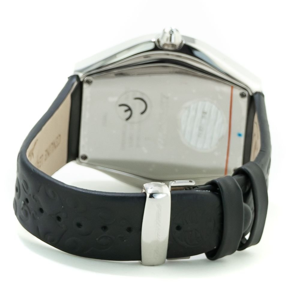 Chronotech Black Leather Watch - Image 2