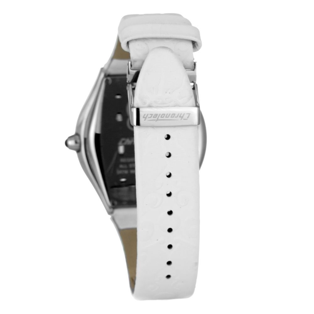 Chronotech White Leather Watch - Image 2