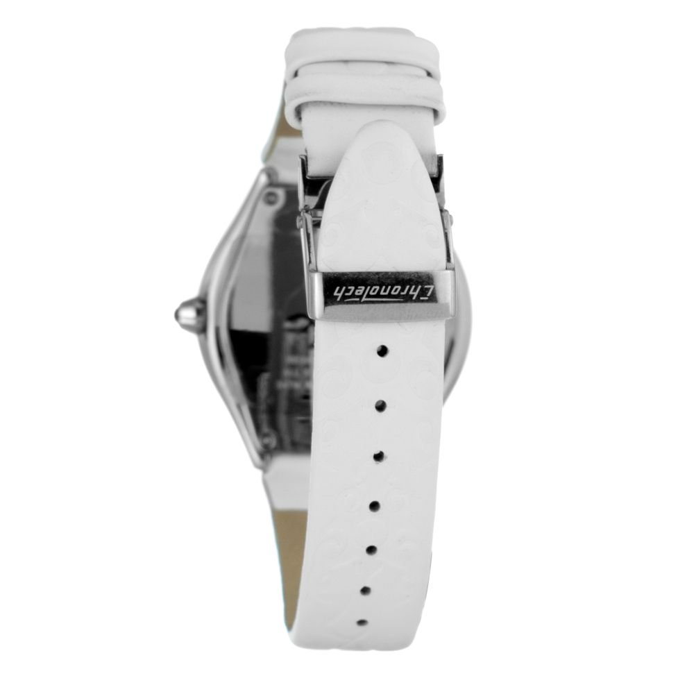 Chronotech White Leather Watch - Image 2