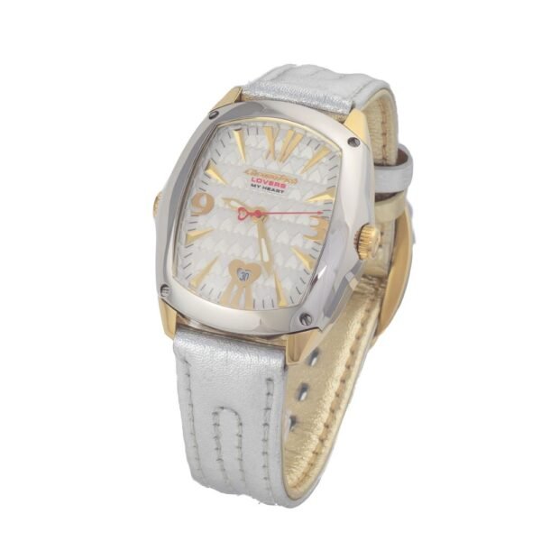 Chronotech Silver Leather Watch - Image 2