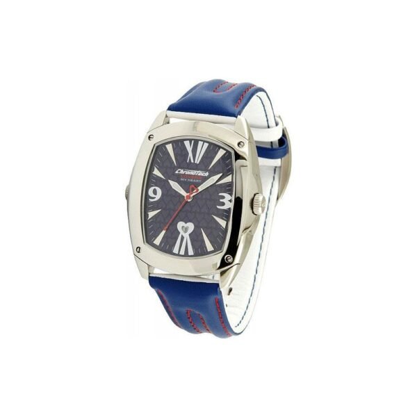 Chronotech Blue Leather Watch - Image 2