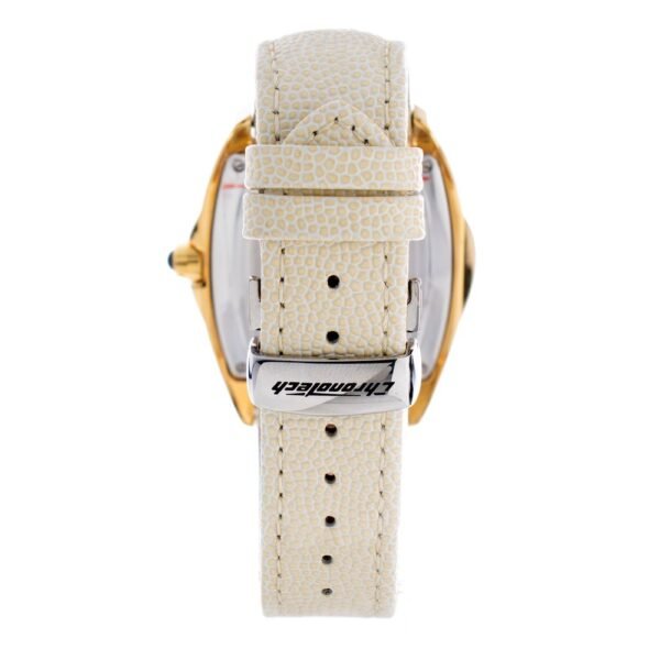 Chronotech Beige Leather Watch - Image 2