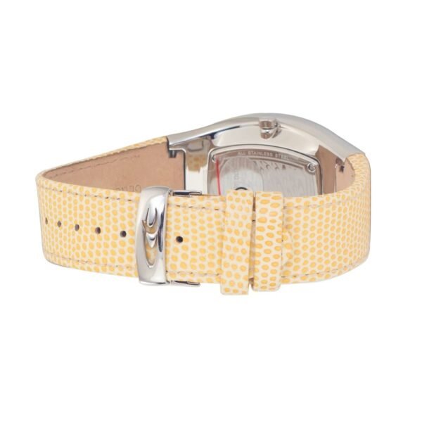 Chronotech Yellow Leather Watch - Image 2