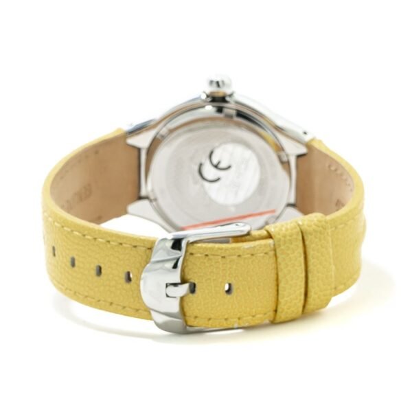 Chronotech Yellow Leather Watch - Image 2