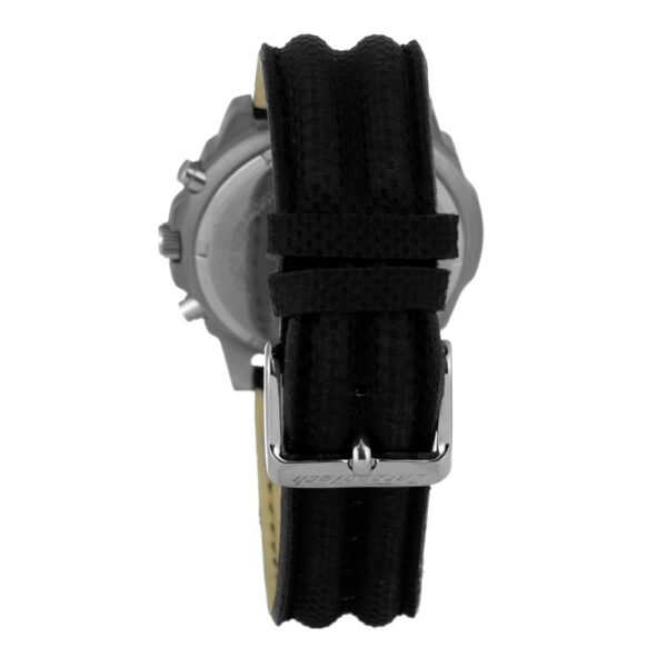 Chronotech Black Leather Watch - Image 2