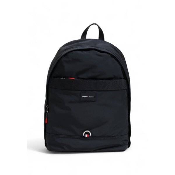 Tommy Hilfiger Men Black Recycled Polyester Backpack