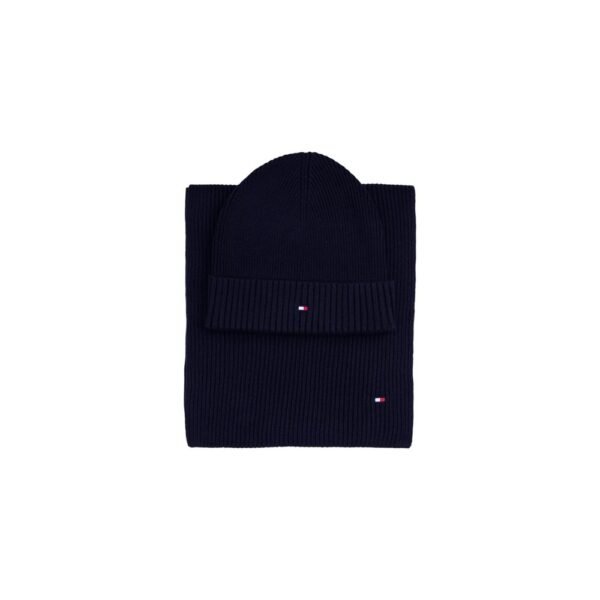 Tommy Hilfiger Blue Cotton Scarf - Image 2