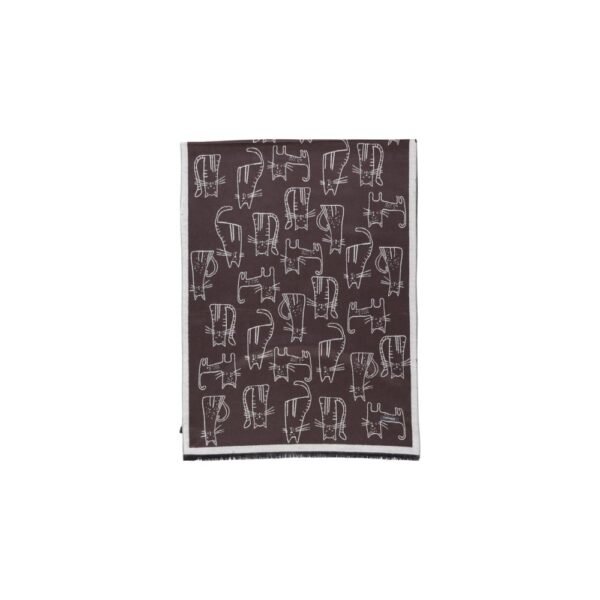 Sandro Ferrone Brown Viscose Scarf - Image 2