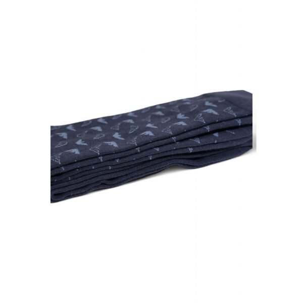 Emporio Armani Underwear Blue Cotton Sock - Image 4