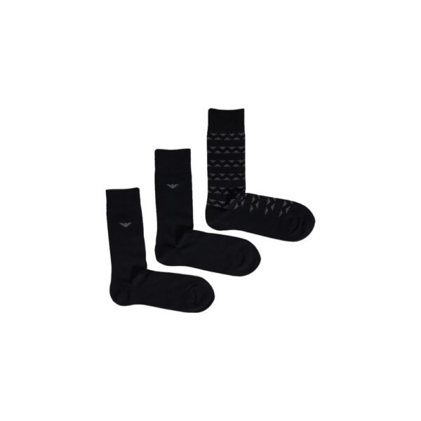Emporio Armani Underwear Black Cotton Sock - Image 2