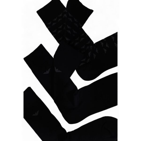 Emporio Armani Underwear Black Cotton Sock - Image 3
