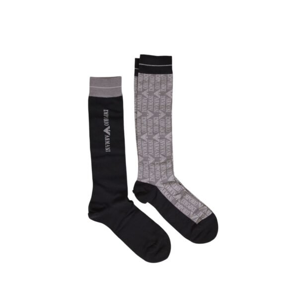 Emporio Armani Underwear Black Cotton Sock - Image 3