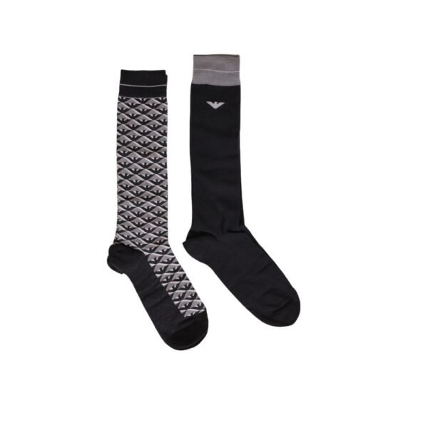 Emporio Armani Underwear Gray Cotton Sock - Image 3
