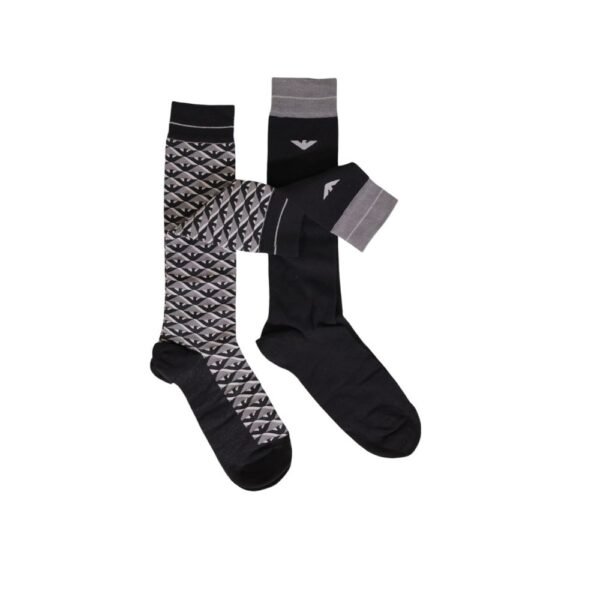 Emporio Armani Underwear Gray Cotton Sock - Image 4
