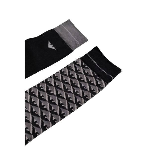 Emporio Armani Underwear Gray Cotton Sock - Image 5