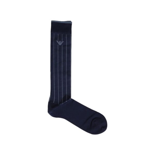 Emporio Armani Underwear Blue Cotton Sock - Image 2