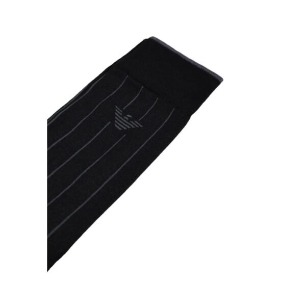 Emporio Armani Underwear Black Cotton Sock - Image 4