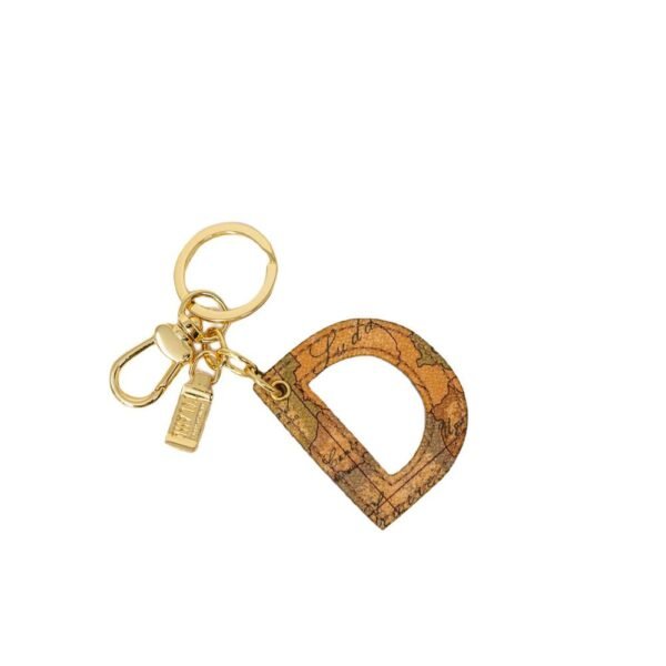 Alviero Martini Prima Classe Beige Leather Keychain - Image 2