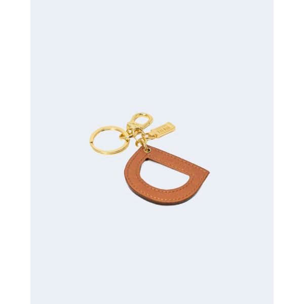 Alviero Martini Prima Classe Beige Leather Keychain - Image 3