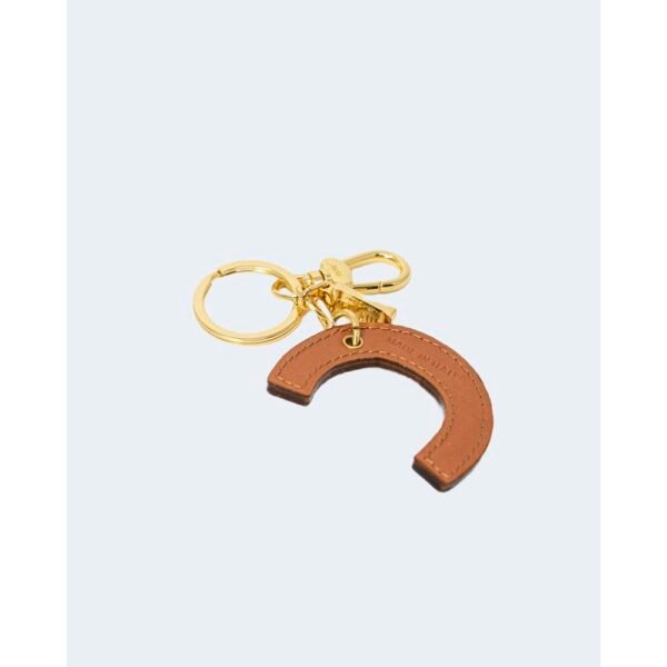 Alviero Martini Prima Classe Beige Leather Keychain - Image 3