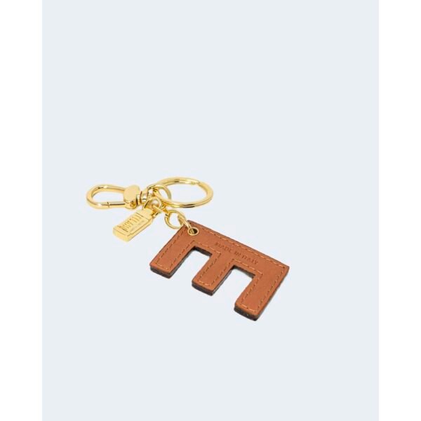 Alviero Martini Prima Classe Beige Leather Keychain - Image 3