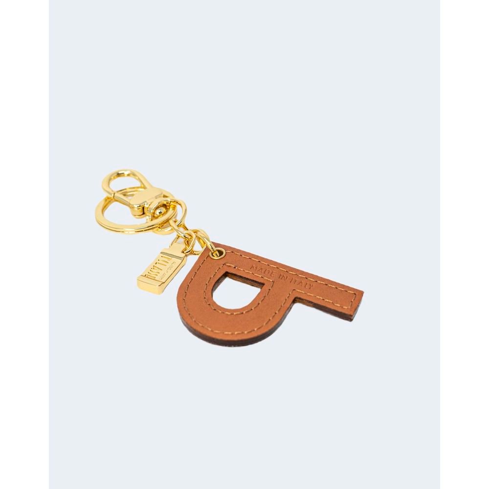 Alviero Martini Prima Classe Beige Leather Keychain - Image 3