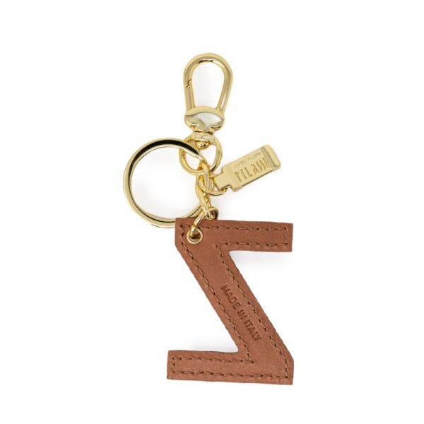 Alviero Martini Prima Classe Beige Leather Keychain - Image 2