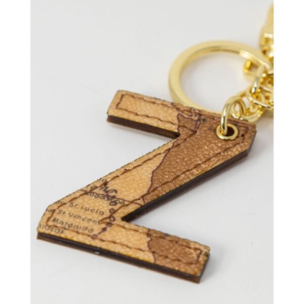 Alviero Martini Prima Classe Beige Leather Keychain - Image 3