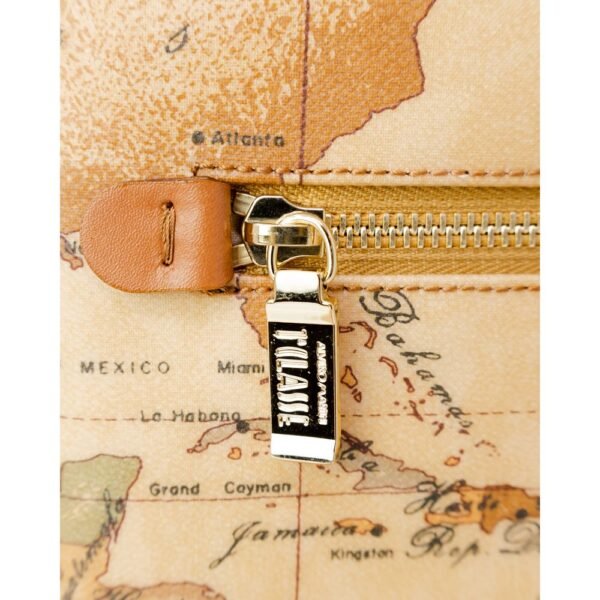 Alviero Martini Prima Classe Beige Cotton Handbag - Image 5